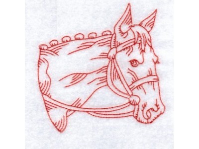 RW Horses Embroidery Machine Design