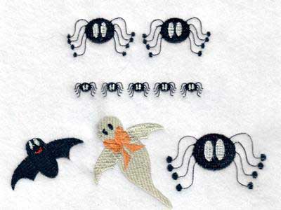 Scary Borders Embroidery Machine Design