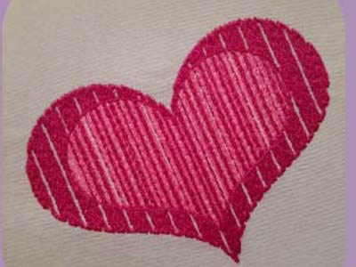 Scribble Hearts Embroidery Machine Design