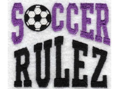 Soccer Embroidery Machine Design