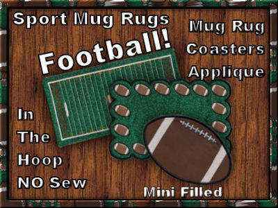 Sport Mug Rug Football