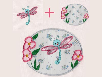 Spring Time Scenes Embroidery Machine Design