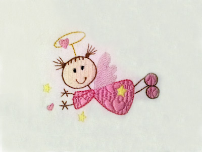 Sticky Angels Embroidery Machine Design