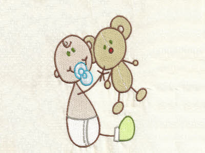 Sticky Baby Boys Embroidery Machine Design