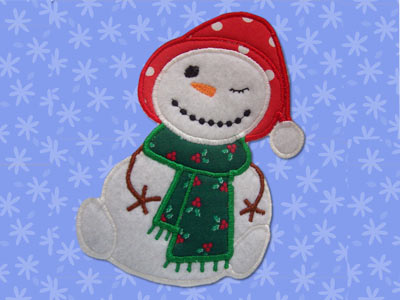 Sticky Snowmen Applique