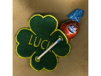 St. Patricks Day Sucker Covers Embroidery Machine Design