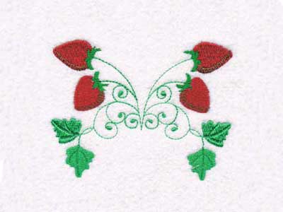 Strawberries Embroidery Machine Design