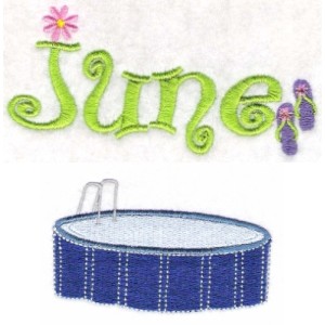 Summer Fun Embroidery Machine Design