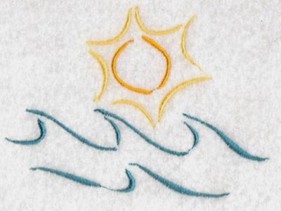 Summertime Fun Embroidery Machine Design