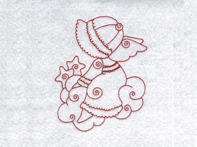 RW Sunbonnet Angels Embroidery Machine Design