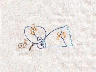 Swirly Spring Bonnets Embroidery Machine Design