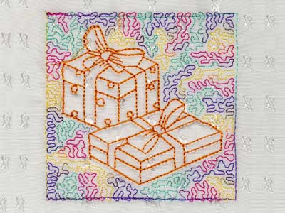 Trapunto Christmas Blocks