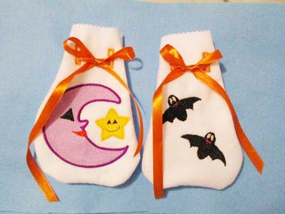 Halloween Treat Bags Embroidery Machine Design