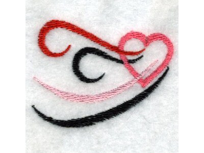 Tribal Hearts Embroidery Machine Design