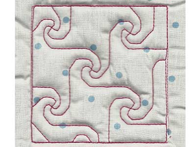 Trapunto Quilt Blocks 4