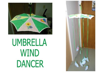 Umbrella Rain Dancers Embroidery Machine Design