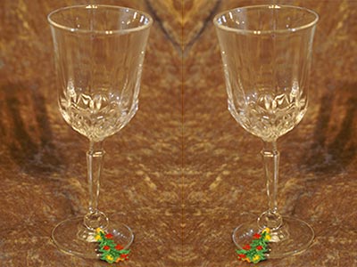 Multi Holiday Wineglass Markers Embroidery Machine Design