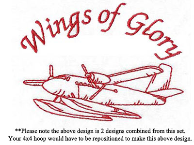 Wings Of Glory Embroidery Machine Design