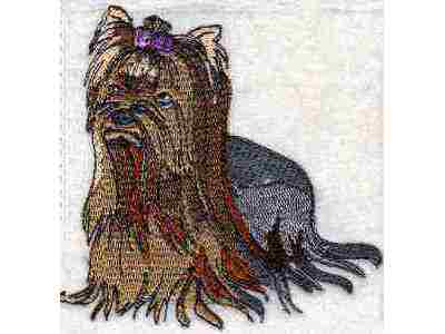 Yorkies Embroidery Machine Design