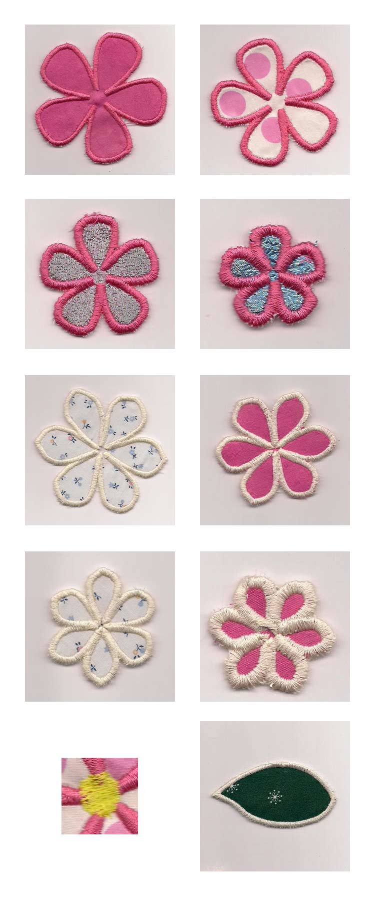 3D Flowers Embroidery Machine Design Details