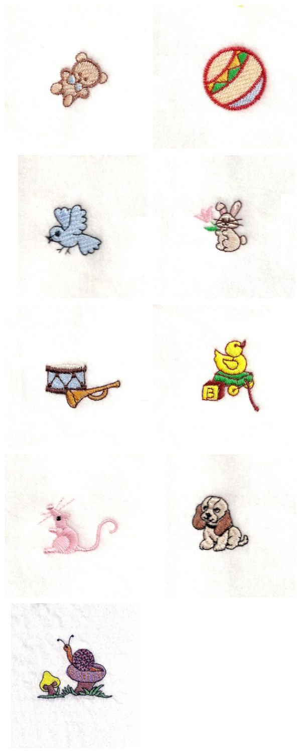 Baby Mini Designs 1 Embroidery Machine Design Details