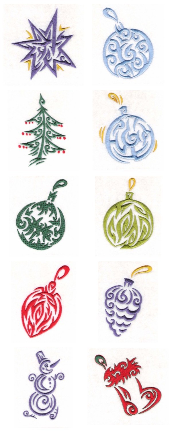 Christmas Decorations Embroidery Machine Design Details
