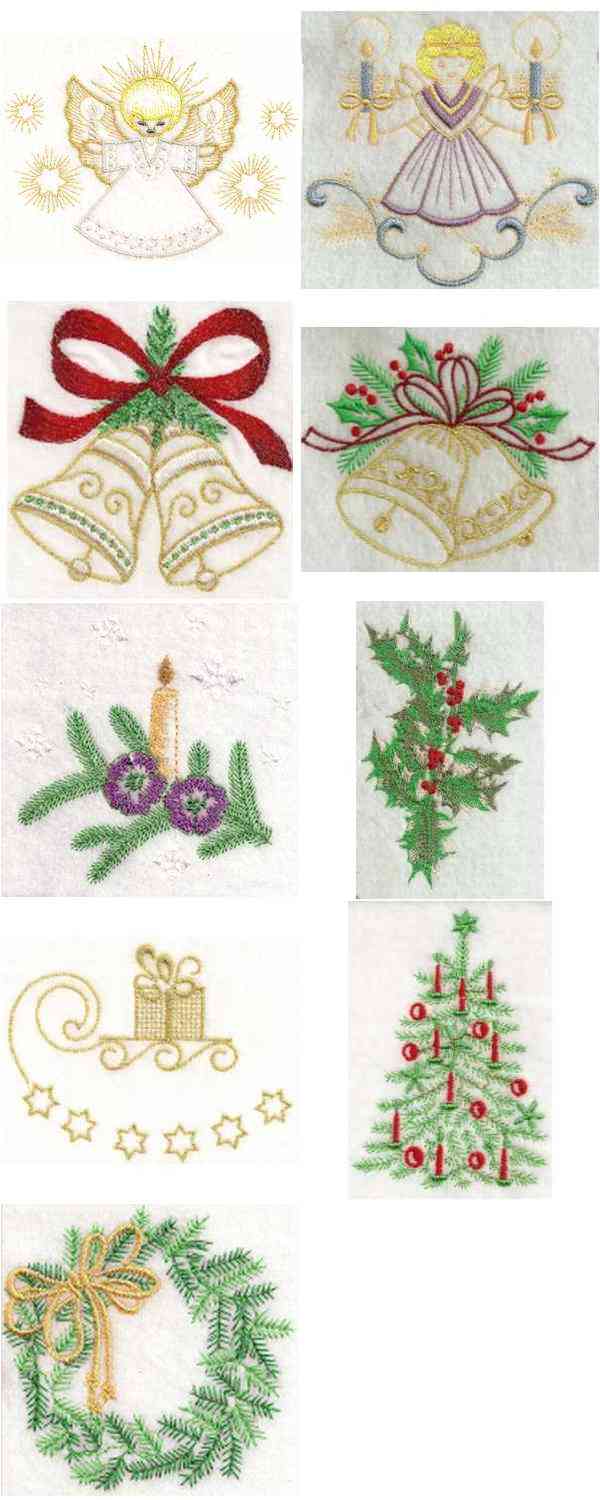 A Bonnie Christmas Embroidery Machine Design Details