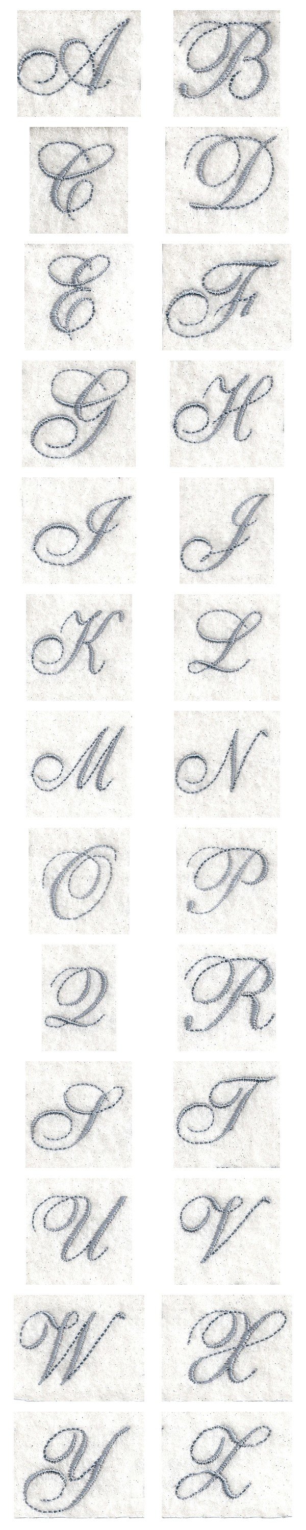 Adina Script Font Embroidery Machine Design Details