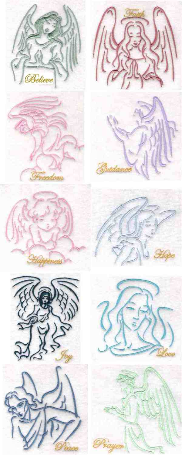 Angels Of Embroidery Machine Design Details