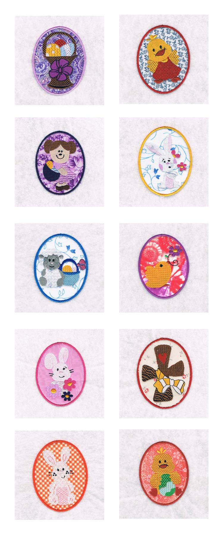 Applique Easter Eggs Embroidery Machine Design Details