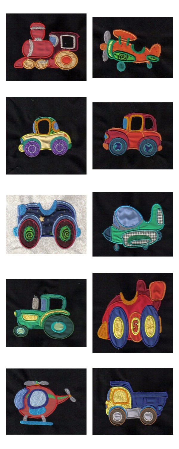 Machine Embroidery Designs - Applique Transport Set