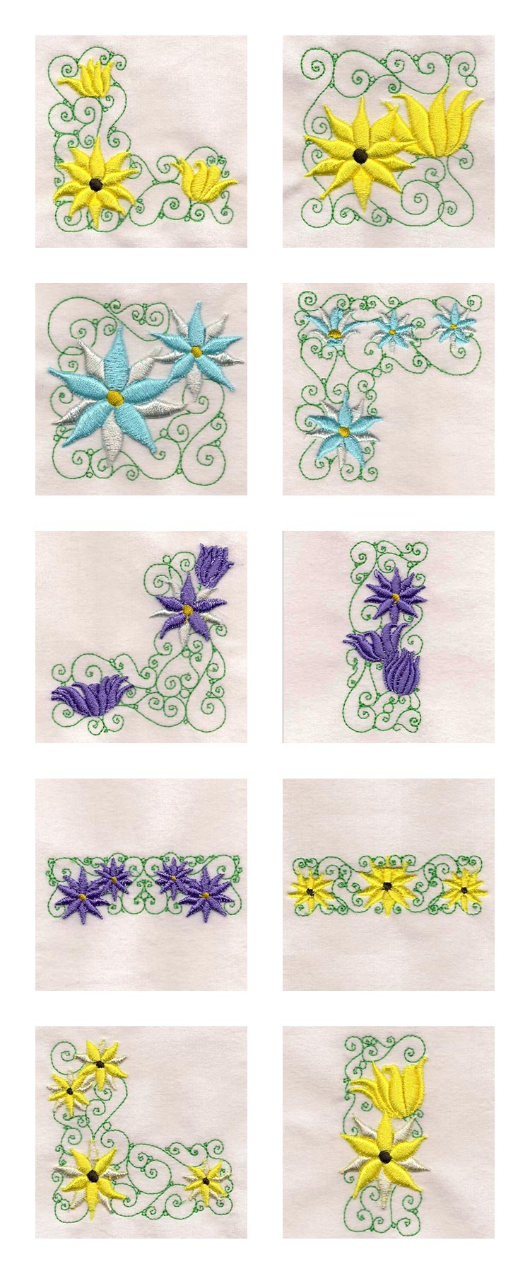 Australian Wild Flowers Embroidery Machine Design Details