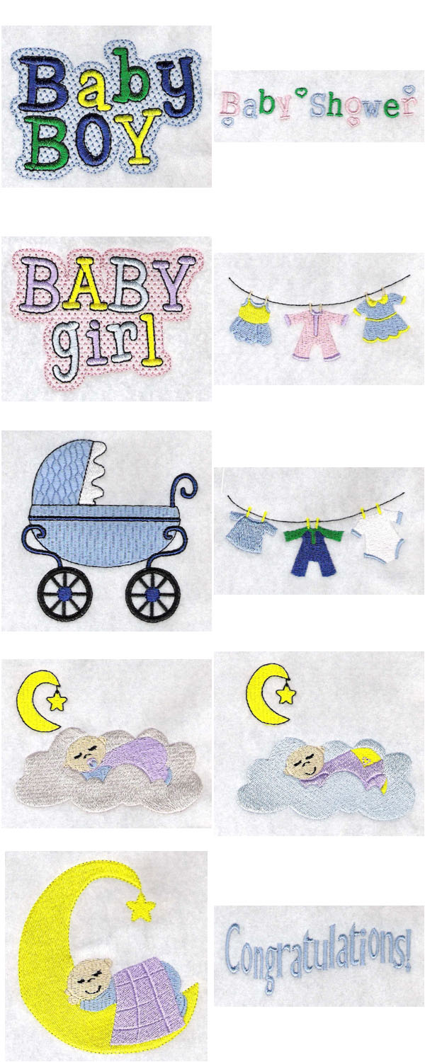 Babies Embroidery Machine Design Details