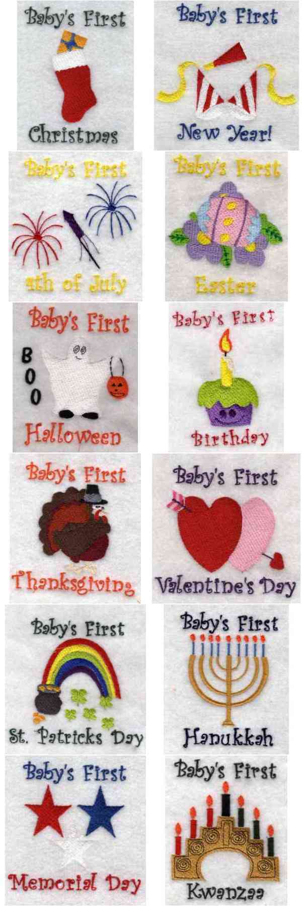 Babies First Embroidery Machine Design Details