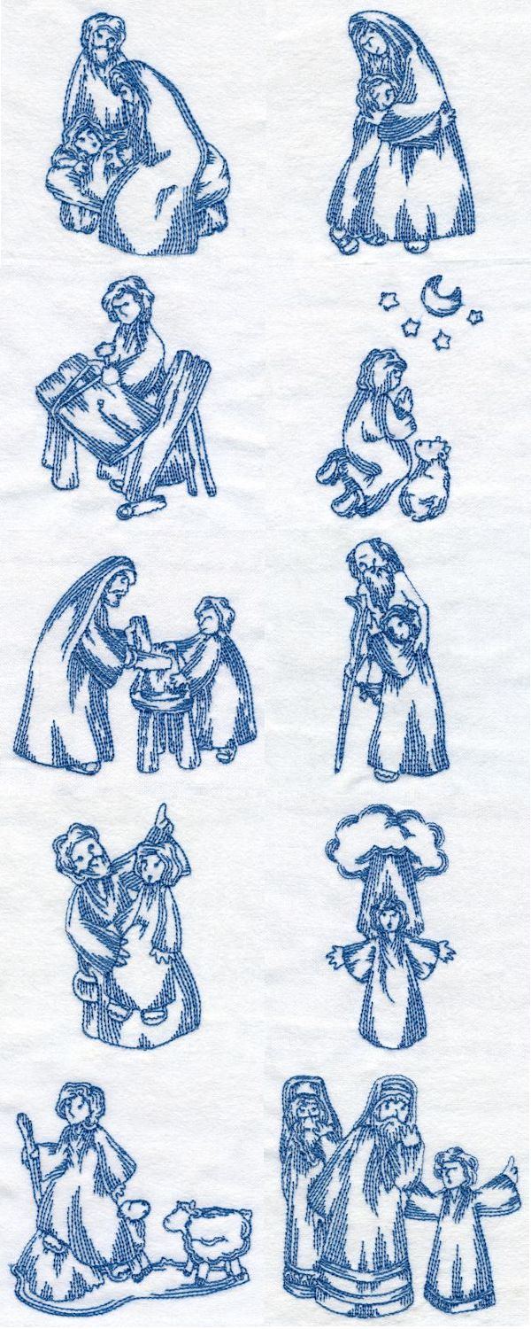 Baby Jesus Stories Embroidery Machine Design Details