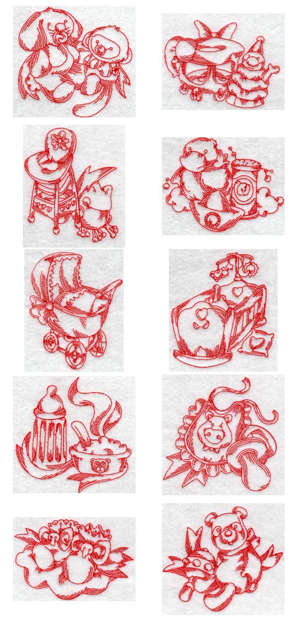 Baby Nursery Embroidery Machine Design Details