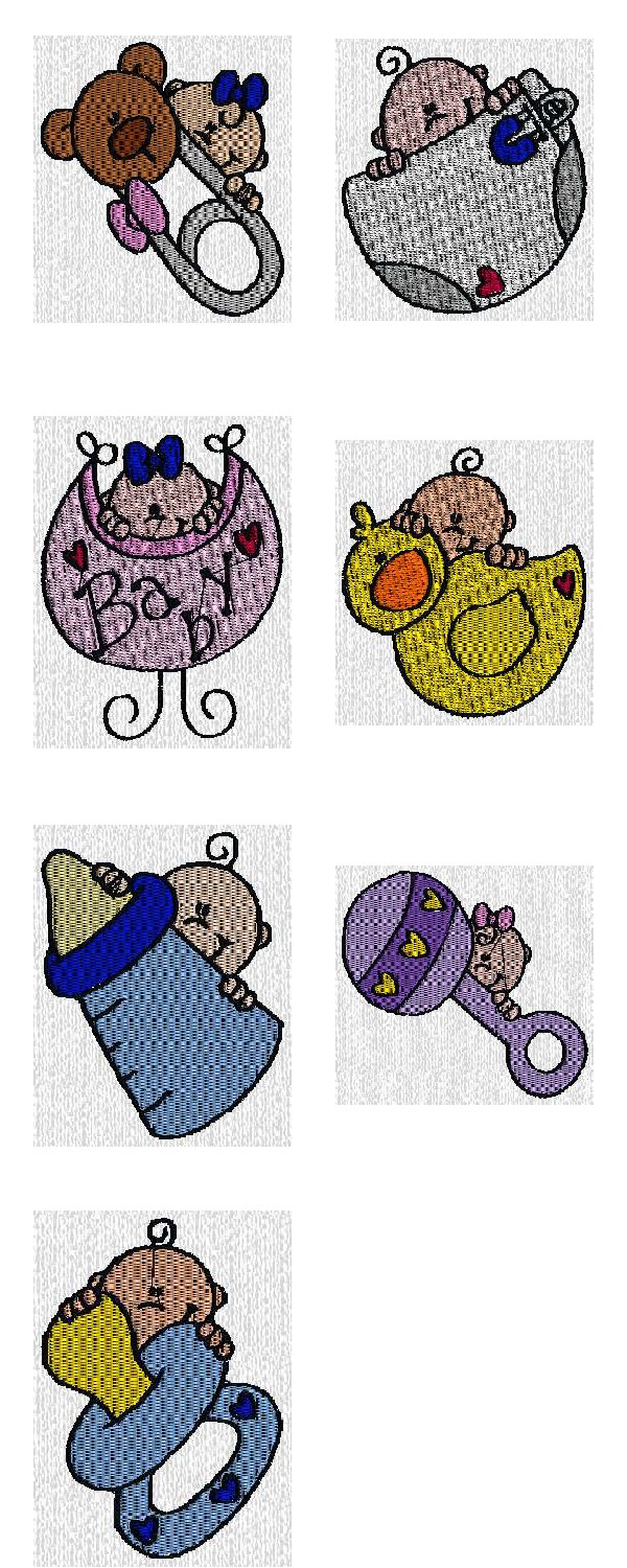 babypeekers machine embroidery contact sheet