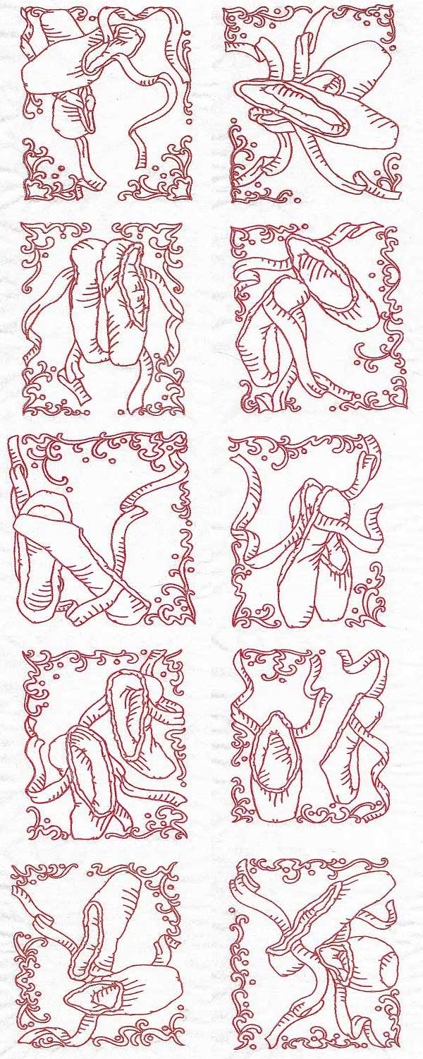 Ballet Blocks Embroidery Machine Design Details