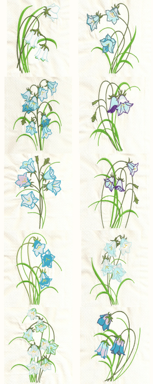 beautifulbluebells machine embroidery contact sheet