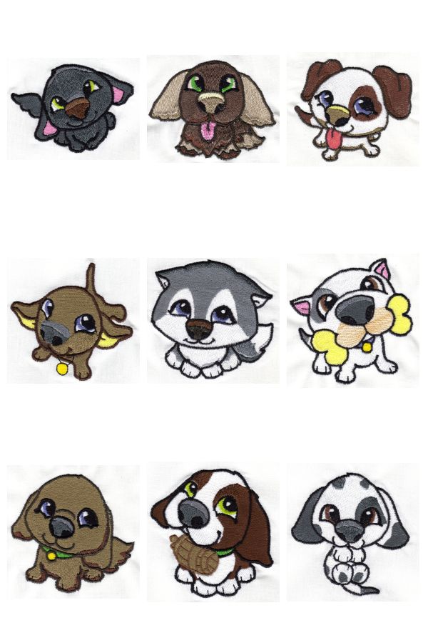 Dog Collection Embroidery Designs