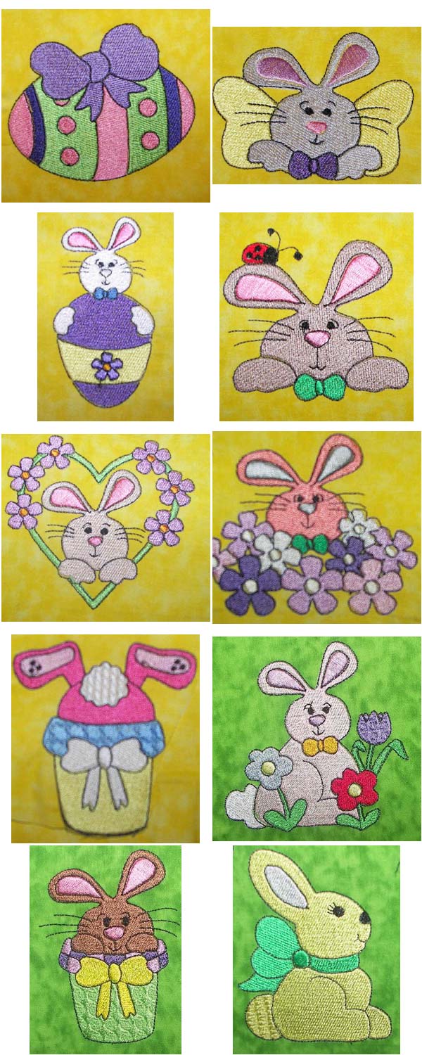 Bunny Tales Embroidery Machine Design Details
