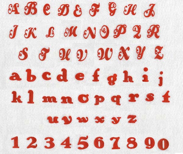 Bunting Alphabet Embroidery Machine Design Details