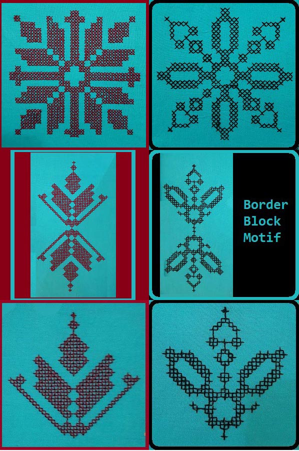 Cross Stitch Blocks Borders and Motifs Embroidery Machine Design Details