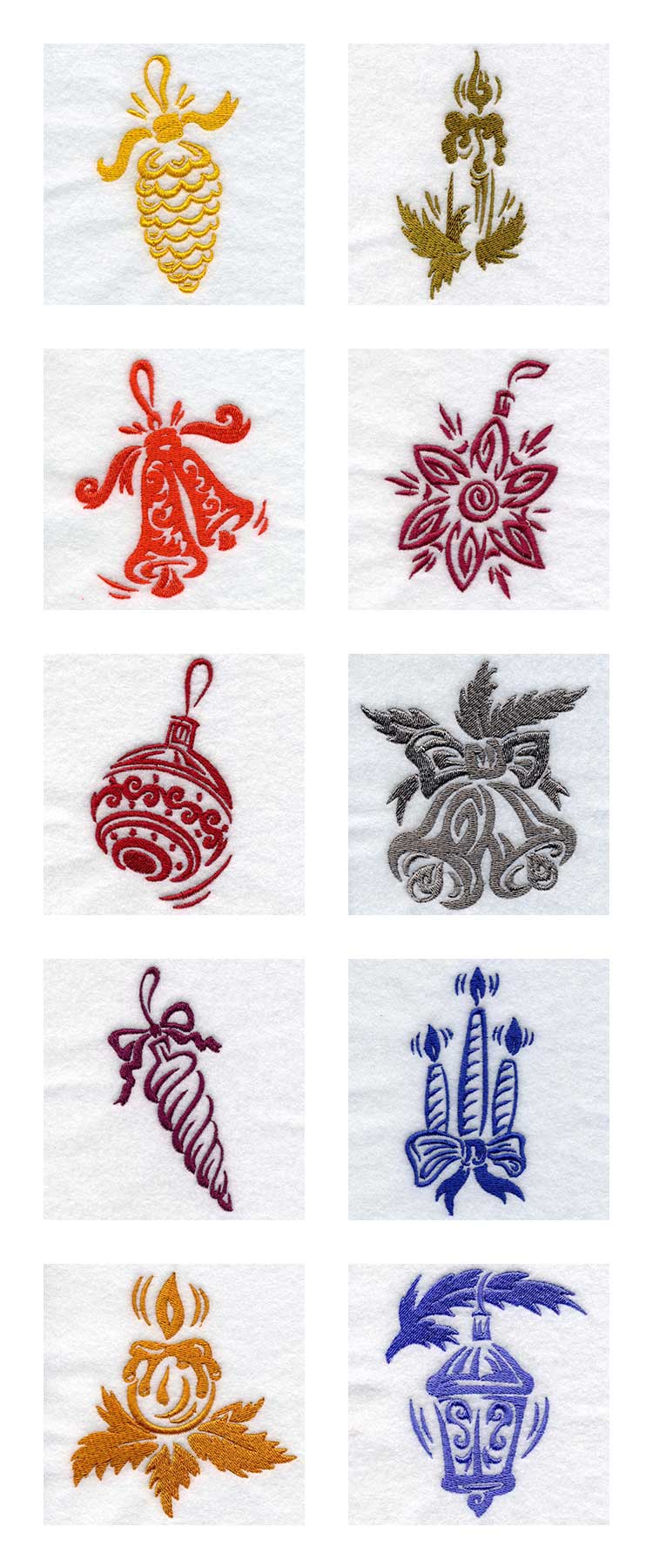 Decorative Holiday Embroidery Machine Design Details