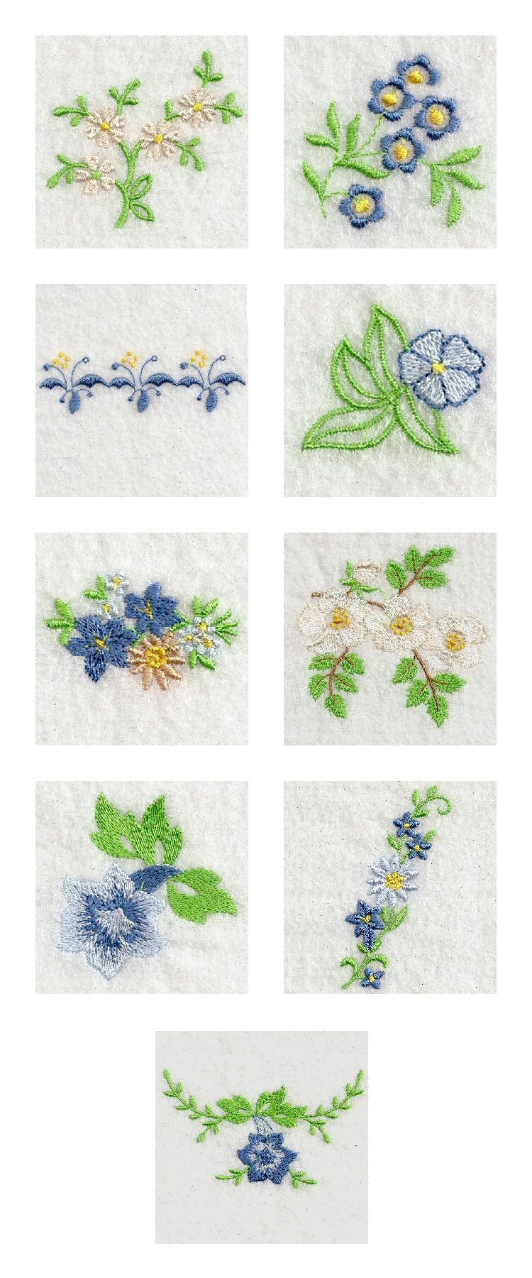 Delicate Florals Embroidery Machine Design Details
