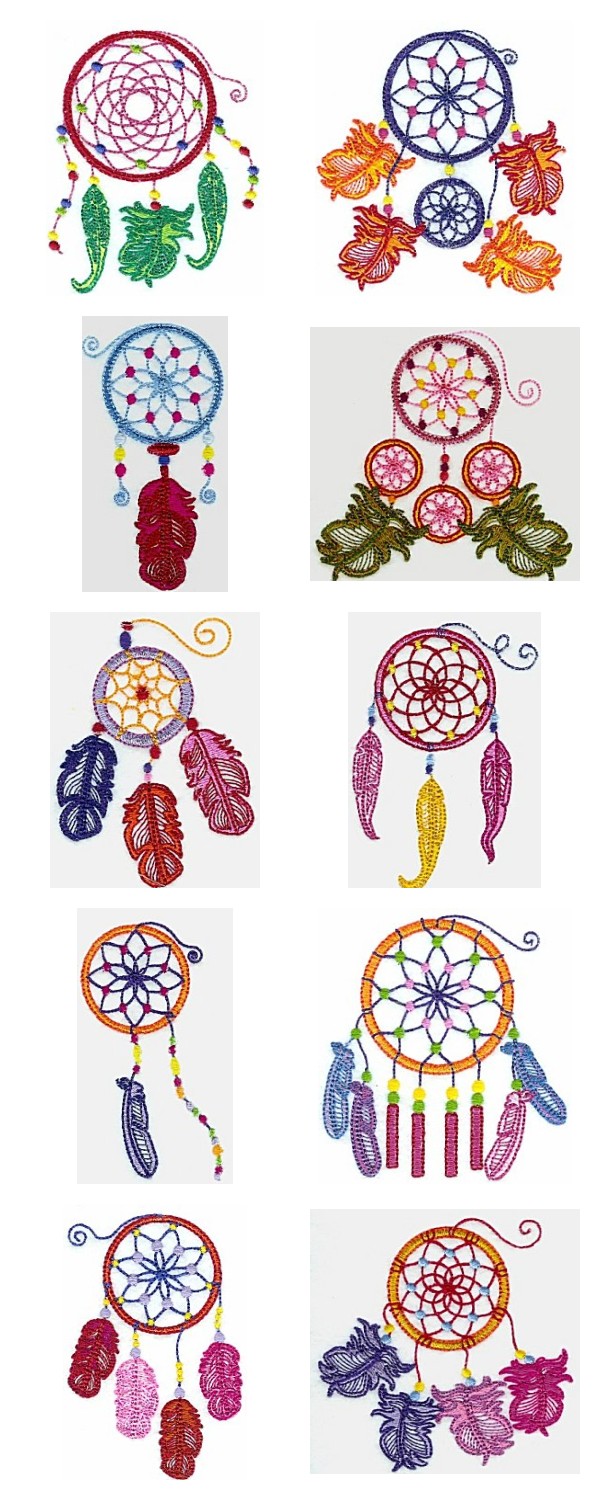 Dream Catcher Embroidery Machine Design Details