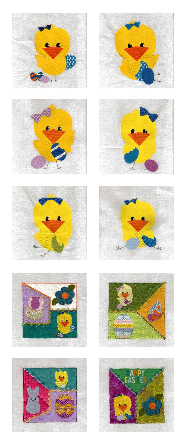 Easter Chicks Embroidery Machine Design Details