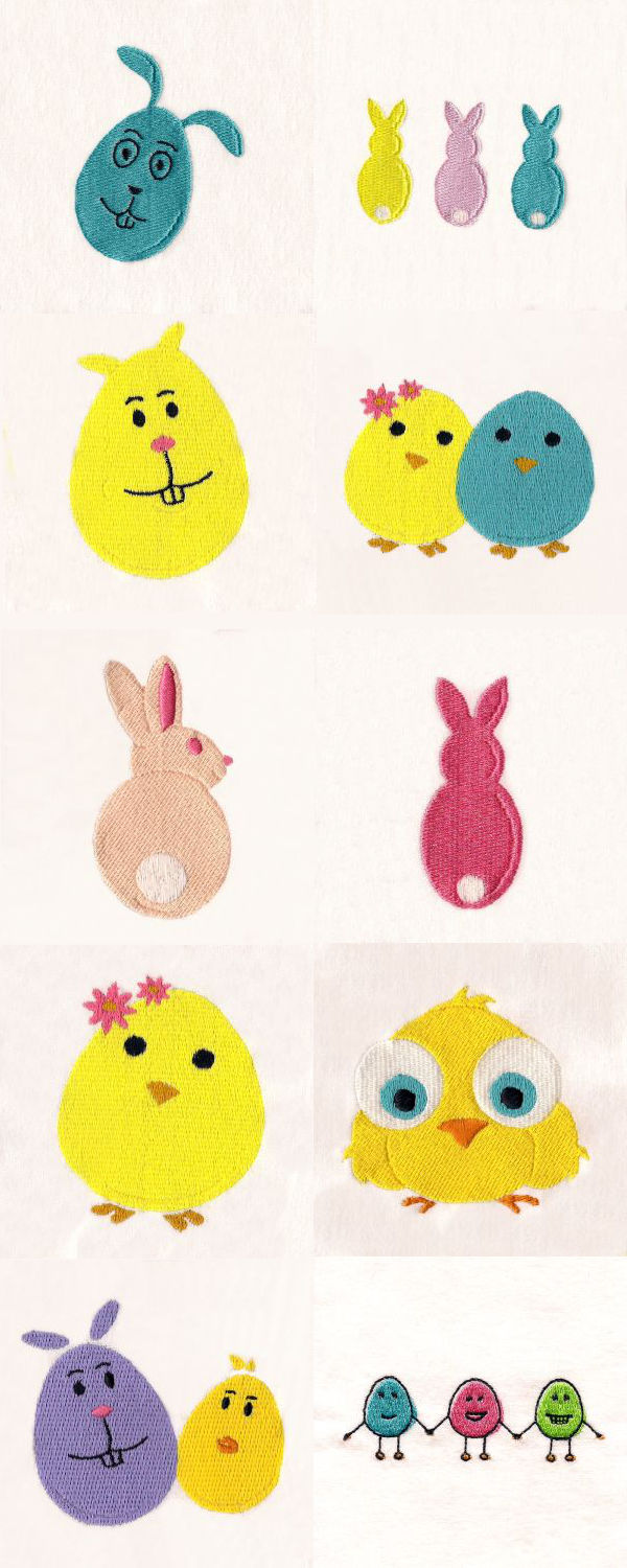 Easter Fun Embroidery Machine Design Details