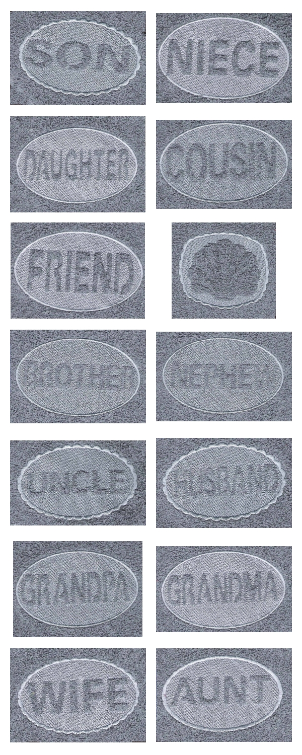Embossed 3 Embroidery Machine Design Details