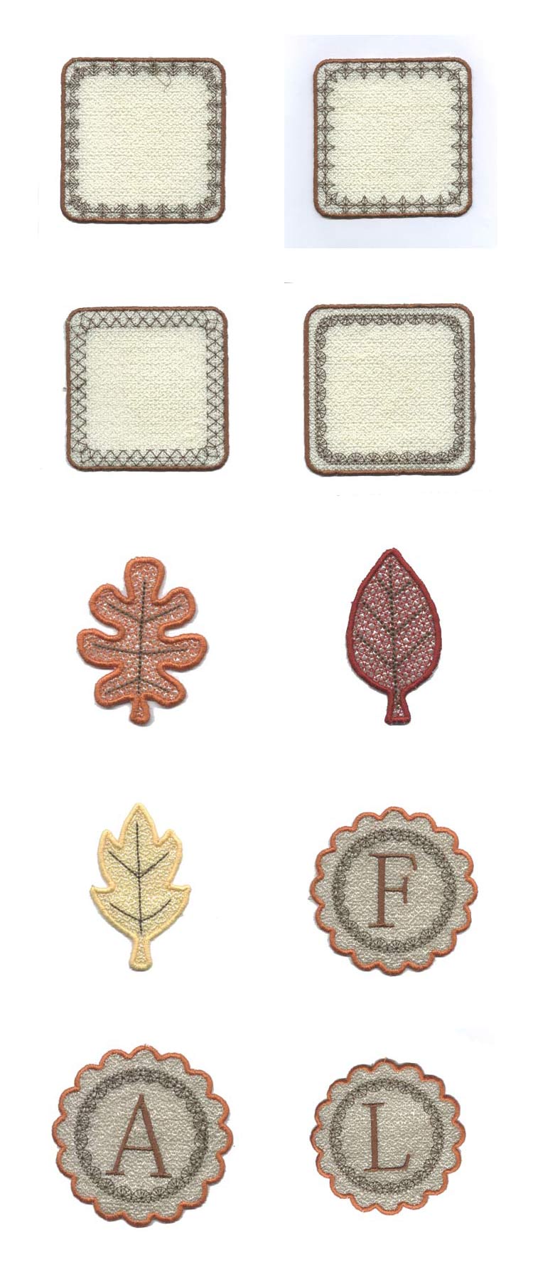 Fall Banner Embroidery Machine Design Details